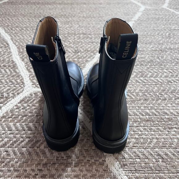 Celine Margaret Lug Sole Medium Zip Boot 15 Sz 38 - Picture 9 of 12